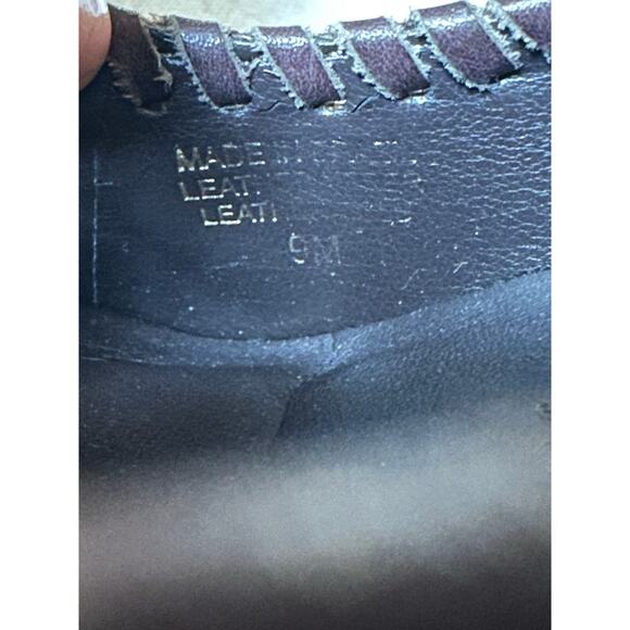 JACK ROGERS Chocolate Brown Suede Pumps Heels Size 8/9 stitched classy suede - Picture 12 of 16